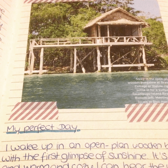 my perfect day journaling